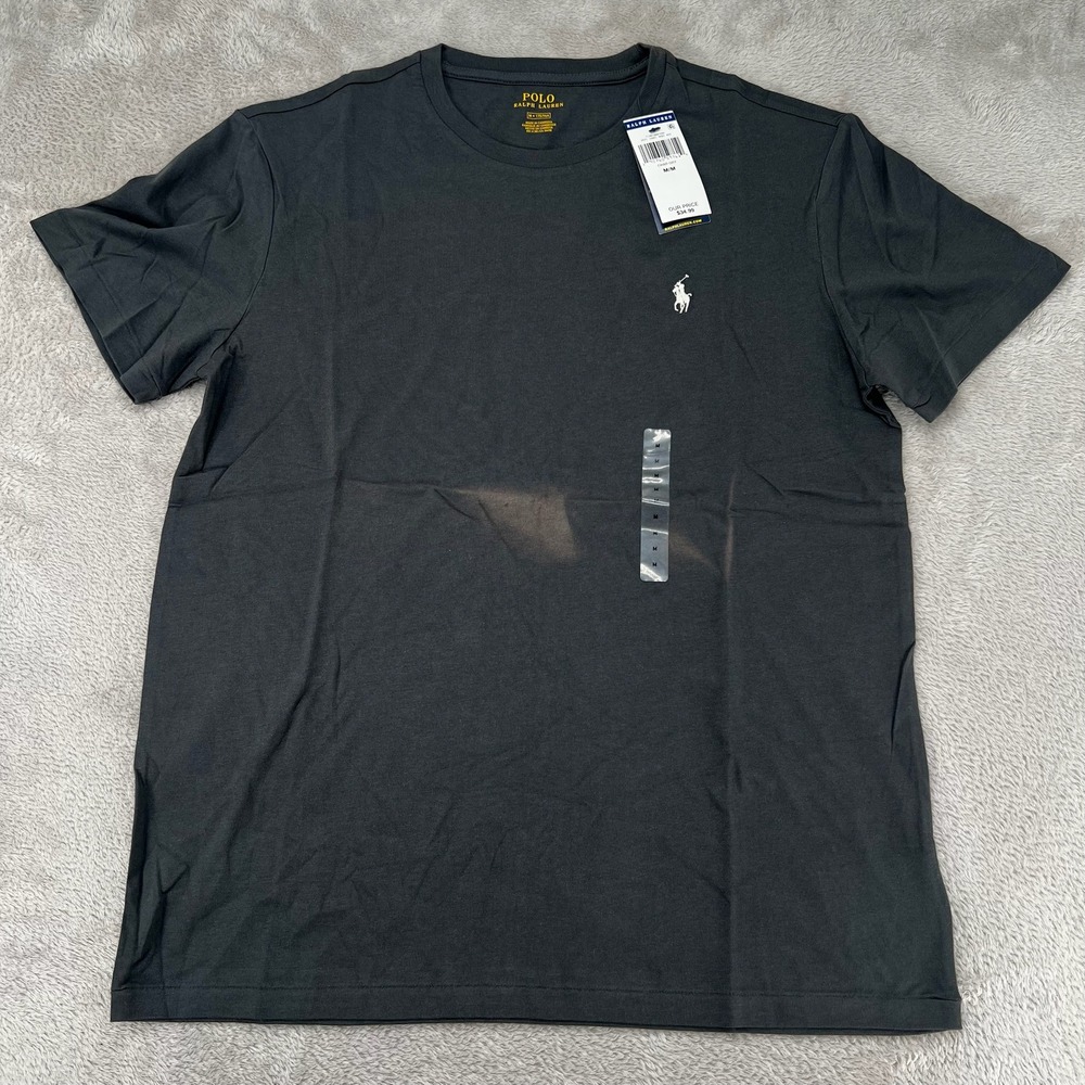 NWT Polo Ralph Lauren Mens T-Shirt Medium Black MSRP $34.99 Short Sleeve